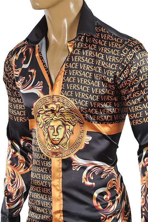 versace mens clothes|versace fitted shirts for men.